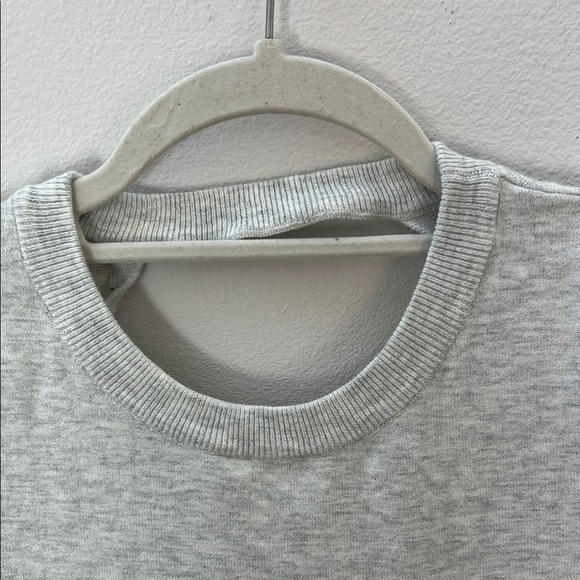 Fabletics Gray Crewneck Sweater with Open Back Detail Small - Picture 2 of 4